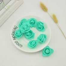 Load image into Gallery viewer, 50PCS PE Foam Fake Flower Roses Head Artificial Flowers Cheap Wedding Decoration for Scrapbooking Gift Box Diy Wreath Multi-Use
