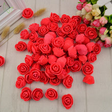 Load image into Gallery viewer, 50PCS PE Foam Fake Flower Roses Head Artificial Flowers Cheap Wedding Decoration for Scrapbooking Gift Box Diy Wreath Multi-Use
