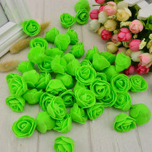 Load image into Gallery viewer, 50PCS PE Foam Fake Flower Roses Head Artificial Flowers Cheap Wedding Decoration for Scrapbooking Gift Box Diy Wreath Multi-Use
