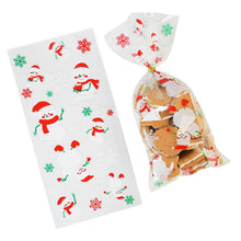 Load image into Gallery viewer, 50pcs Hallwoeen Pumpkin Skull Cat Candy Bag Transparent Cellophane Food Plastic Package Bags Christmas Party Decor Gift Bag
