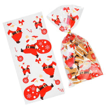 Load image into Gallery viewer, 50pcs Hallwoeen Pumpkin Skull Cat Candy Bag Transparent Cellophane Food Plastic Package Bags Christmas Party Decor Gift Bag
