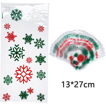 Load image into Gallery viewer, 50pcs Santa Claus Christmas Tree Elk Plastic Gift Bags for Christmas Gift Baking Candy Cookie Easter Egg Rabbit Packaging Bags
