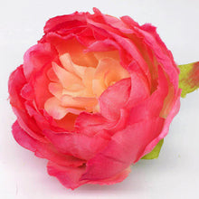 Load image into Gallery viewer, 50Pcs/Lot 10cm Peony Flower Head Artificial Flower For Wedding Party Home Decoration DIY Fake Flowers Wall Garland KY138
