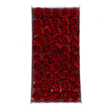 Load image into Gallery viewer, 50Pcs/Set Bath Body Flower Floral Soap Rose Flower Head Cheap Artificial Flower For Wedding Decoratio Valentine'S Day Gift
