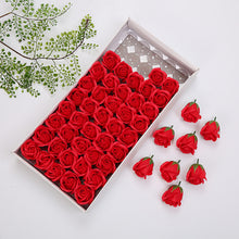 Load image into Gallery viewer, 50Pcs/Set Bath Body Flower Floral Soap Rose Flower Head Cheap Artificial Flower For Wedding Decoratio Valentine'S Day Gift
