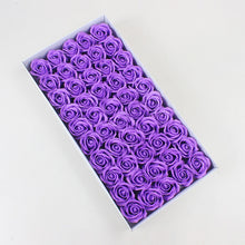 Load image into Gallery viewer, 50Pcs/Set Bath Body Flower Floral Soap Rose Flower Head Cheap Artificial Flower For Wedding Decoratio Valentine'S Day Gift
