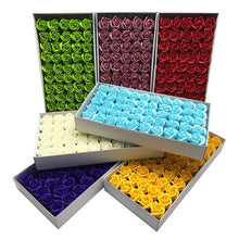 Load image into Gallery viewer, 50Pcs/Set Bath Body Flower Floral Soap Rose Flower Head Cheap Artificial Flower For Wedding Decoratio Valentine'S Day Gift
