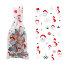 Load image into Gallery viewer, 50Pcs Xmas Cookie Packing Bags Christmas Cellophane Party Bags Treat Candy Bag Festival Party Favor Gift Merry Christmas Hallowe
