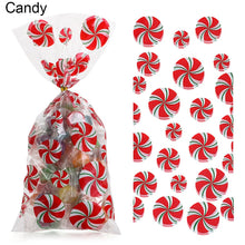 Load image into Gallery viewer, 50Pcs Xmas Cookie Packing Bags Christmas Cellophane Party Bags Treat Candy Bag Festival Party Favor Gift Merry Christmas Hallowe
