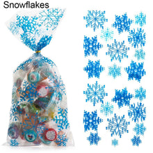 Load image into Gallery viewer, 50Pcs Xmas Cookie Packing Bags Christmas Cellophane Party Bags Treat Candy Bag Festival Party Favor Gift Merry Christmas Hallowe
