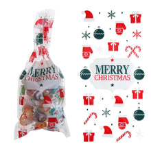 Load image into Gallery viewer, 50Pcs Xmas Cookie Packing Bags Christmas Cellophane Party Bags Treat Candy Bag Festival Party Favor Gift Merry Christmas Hallowe
