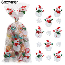Load image into Gallery viewer, 50Pcs Xmas Cookie Packing Bags Christmas Cellophane Party Bags Treat Candy Bag Festival Party Favor Gift Merry Christmas Hallowe
