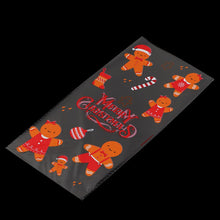 Load image into Gallery viewer, 50Pcs Xmas Cookie Packing Bags Christmas Cellophane Party Bags Treat Candy Bag Festival Party Favor Gift Merry Christmas Hallowe
