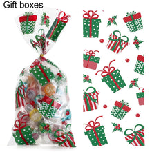 Load image into Gallery viewer, 50Pcs Xmas Cookie Packing Bags Christmas Cellophane Party Bags Treat Candy Bag Festival Party Favor Gift Merry Christmas Hallowe
