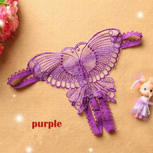 Load image into Gallery viewer, Women Fashion Sexy Lingerie Lace Butterfly Embroidery Underwear Panties Briefs Crotch Thongs
