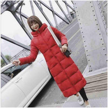 Load image into Gallery viewer, Winter Jacket Women's Coat Jacket Long Down Jacket Coat Long Hooded Duck Down Jacket Large Size
