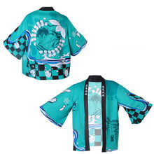 Load image into Gallery viewer, Anime Demon Slayer Kimetsu No Yaiba Tanjiro Kamado Cosplay Cape Costume Men Kimono Plus Size Jackets Halloween Party
