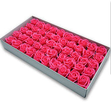 Load image into Gallery viewer, 50pcs Diameter 4.5cm Cheap Soap Rose Head beauty Wedding Valentine's Day Gift Wedding Bouquet Home Decoration Hand Flower Art
