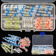 Load image into Gallery viewer, 50pcs New Heat Shrink Solder Sleeves Wire Crimp Butt Terminals Connectors with Box 1.5-6.0mm
