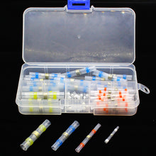 Load image into Gallery viewer, 50pcs New Heat Shrink Solder Sleeves Wire Crimp Butt Terminals Connectors with Box 1.5-6.0mm

