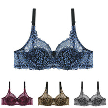 Load image into Gallery viewer, New Arrivals See Through Lace Embroidery Women Bras Sexy Plus Size Underwear Bralette Brassiere
