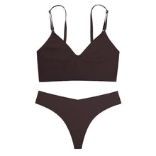Load image into Gallery viewer, ECMLN M-XL BC Fashion Women Bra Set Panties Sexy Ice Silk Bralette Seamless Fitness Sleep Crop Tops Comfortable Underwear
