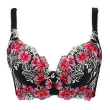Load image into Gallery viewer, Embroidery Bra for Women Sexy Push Up Brassiere C D Cup Underwear
