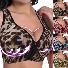 Load image into Gallery viewer, Women Summer Underwear Fashion Leopard Printed Push Up Bras Sexy Lingerie Bralette Crop Top Plus Size

