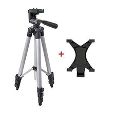 Load image into Gallery viewer, Aluminum Camera Tripod Tablet Mount Holder Stand for iPad Pro Air Mini iPhone X 7 8 Plus Samsung S8
