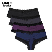 Load image into Gallery viewer, Charmleaks Women Underwear Thong Lace G String Sexy Panties Tanga Briefs Lingerie  Cozy 4 Pack
