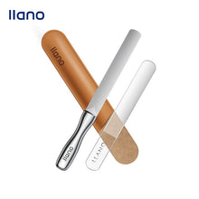 Load image into Gallery viewer, LLANO Stainless Steel Nail File with Anti-Slip Handle and Leather Case
