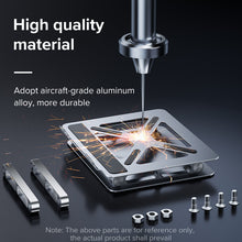 Load image into Gallery viewer, Laptop Stand Computer Stand Stepless Lift Aluminum Alloy Folding Portable Stand for 11-17inch Laptop
