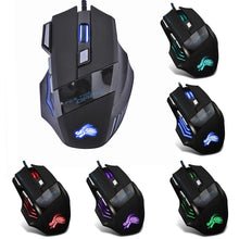 Load image into Gallery viewer, 5500DPI Wired Gaming Mouse Professional 7 Buttons USB Cable LED Optical Gamer Mouse for Computer Laptop PC Mice
