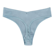 Load image into Gallery viewer, Cotton G-string Panties Comfortable Casual T Back Low Waist Thong Intimate Lingerie Women's Underwear
