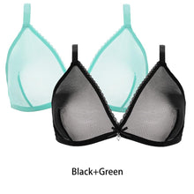 Load image into Gallery viewer, Varsbaby Women Sexy 2Pcs  See-Through Plus Size Sexy Lingerie Bra
