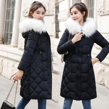 Load image into Gallery viewer, Winter Coat Long Casual Fur Thick Warm Hooded Jacket
