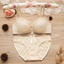 Load image into Gallery viewer, Bras for Women Brassiere Push Up Bra Lace Gather Bralette with Wrapped Bow Knot Underwear

