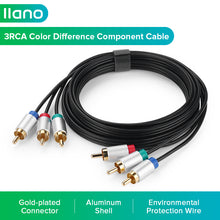 Load image into Gallery viewer, 3RCA Color Difference Component Cable YcbCr Video Cable Red Green Blue 3RCA to 3RCA AV Line
