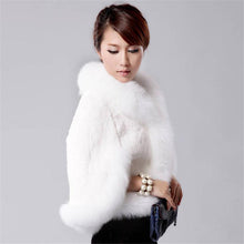 Load image into Gallery viewer, 2021 Autumn Winter Women Fur Coat Short Coat Faux Fox Fur Imitation Rabbit Fur Cloak Female Cape
