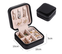 Load image into Gallery viewer, Jewelry Storage Box Portable Earrings Ring PU Leather Holders Case
