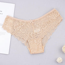 Load image into Gallery viewer, Women's Panties Underwear Sexy Lace Panties Temptation Female Low Waist Briefs Plus Size Underpant
