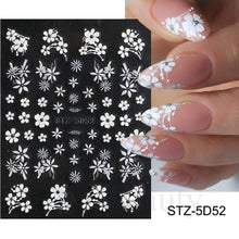 Load image into Gallery viewer, 5D Halloween Nail Art Stickers Spider Web Horror Eyes Face Pumpkin Nail Decals Embossed Designs Sliders Foils Manicure TRSTZ-5D
