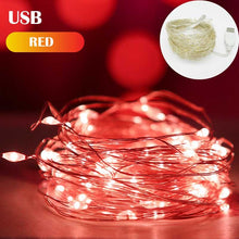 Load image into Gallery viewer, 5M 10M 20M Fairy Light New Year LED Christmas Light Waterproof Copper Wire String Light for Wedding Garland Party Curtain Light
