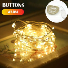 Load image into Gallery viewer, 5M 10M 20M Fairy Light New Year LED Christmas Light Waterproof Copper Wire String Light for Wedding Garland Party Curtain Light

