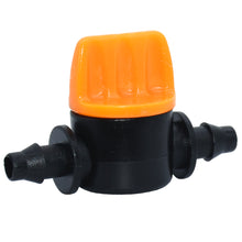 Load image into Gallery viewer, 5PCS Mini Valve with 4/7mm Hose Garden Irrigation Barbed Water flow control valve Agriculture tools Drip Irrigation Fittings
