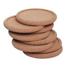 Load image into Gallery viewer, 5PCS Round Cork Coasters Set Coffee Cup Mat Drink Tea Pad Placemats Wine Table table cups holder Mats Decor
