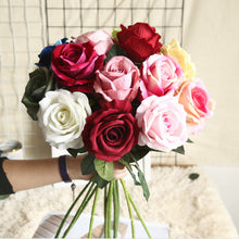 Load image into Gallery viewer, 5Pcs Artificial Flowers Bouquet Beautiful Silk Roses Wedding Home Table Decor Arrange Fake Plants Valentine's Day Present
