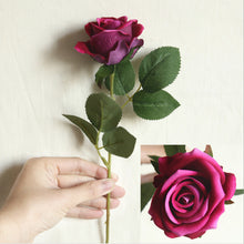 Load image into Gallery viewer, 5Pcs Artificial Flowers Silk Rose Long Branch Bouquet for Wedding Home Decoration
