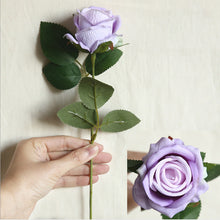 Load image into Gallery viewer, 5Pcs Artificial Flowers Silk Rose Long Branch Bouquet for Wedding Home Decoration
