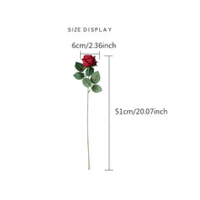 Load image into Gallery viewer, 5Pcs Artificial Flowers Silk Rose Long Branch Bouquet for Wedding Home Decoration
